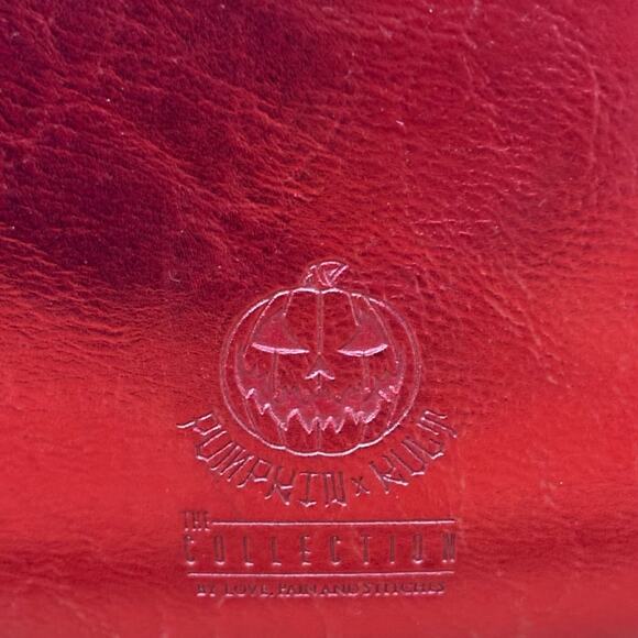 Love Pain and Stitches Pumpkin Kult Metallic Red Crossbody Bag - Picture 5 of 10